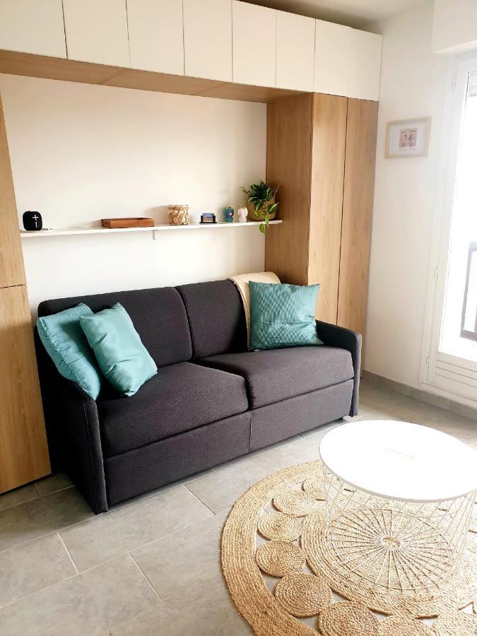 M2M Studio Magnifique Vue Mer - Avec Balcon - Les Pieds Dans L Eau! Blonville-sur-Mer Luaran gambar